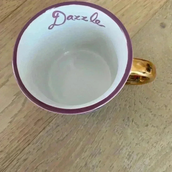 Lilly Pulizter Dazzle Mug Gold Handle - Picture 2 of 3